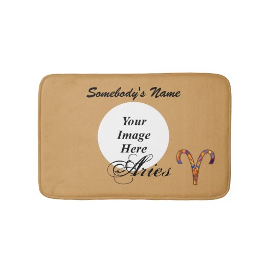 Aries Zodiac Symbol Element van Kenneth Yoncich Badmat (Voorkant)