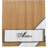 Aries Zodiac Symbol Element van Kenneth Yoncich Douchegordijn (Voorkant)