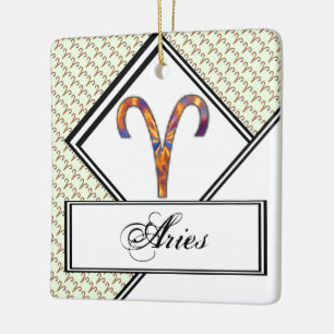 Aries Zodiac Symbol Element van Kenneth Yoncich Keramisch Ornament