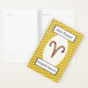 Aries Zodiac Symbol Element van Kenneth Yoncich Planner