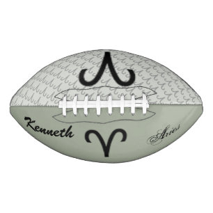 Aries Zodiac Symbol Standard van Kenneth Yoncich American Football