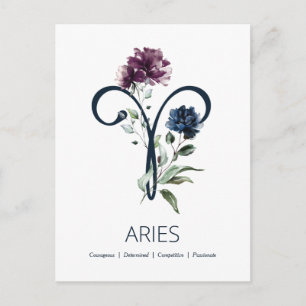 Aries Zodiac Symbool Briefkaart