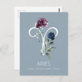 Aries Zodiac Symbool Briefkaart (Voorkant / Achterkant)