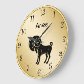 Aries Zodiac Wall Clock Grote Klok (Hoek)