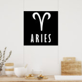 Aries zodiumteken poster (Keuken)