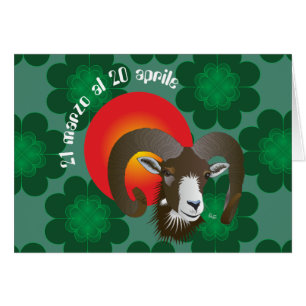 Ariete 21 marzo al 20 aprile Biglietti d'auguri