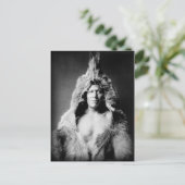 Arikara Indian, Beer Belly, met een baard Briefkaart (Staand voorkant)