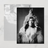 Arikara Indian, Beer Belly, met een baard Briefkaart (Voorkant / Achterkant)