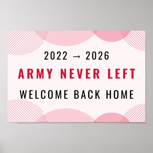 ARIRANG Geïnspireerde Comeback Concert Uitprintbar Poster (Voorkant)