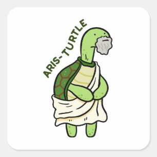 Aris-schildpad Filosofie Pun Sticker