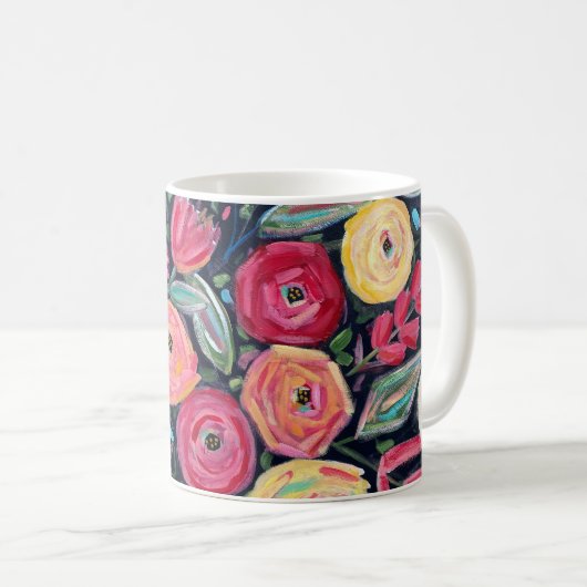 Arise Modern Floral Koffiemok (Voorkant rechts)