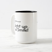 Aristocob: Licht een glimlach op! Mok (Voorkant links)