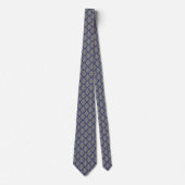 Aristocrat Damask Blue NeckTie Stropdas (Voorkant)