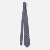 Aristocrat Damask Blue NeckTie Stropdas (Achterkant)