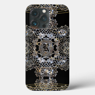 Aristocratic Monogram Tough iPhone 13 Pro Hoesje