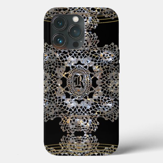 Aristocratic Monogram Tough Case-Mate iPhone Case (Achterkant)