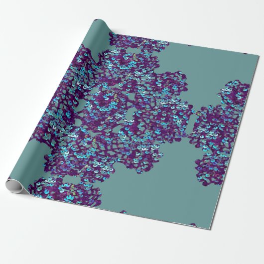 Aristocratic Sequin Cadeaupapier (Uitgerold)