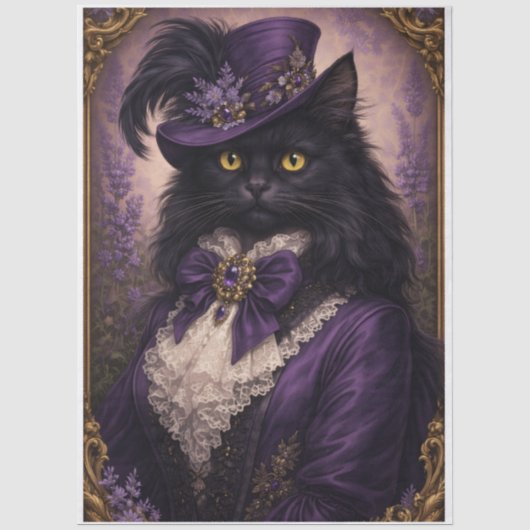 Aristocratische kat tissuepapier (Voorkant)