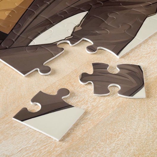 Aristocratische luxe Man puzzel Legpuzzel (Zijkant)