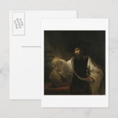 Aristoteles (384-322 voor Christus) met een buste Briefkaart (Voorkant / Achterkant)