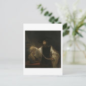 Aristoteles (384-322 voor Christus) met een buste Briefkaart (Staand voorkant)