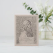 Aristoteles antieke gravure uit 1553 briefkaart (Staand voorkant)