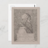 Aristoteles antieke gravure uit 1553 briefkaart (Voorkant / Achterkant)