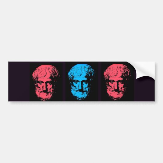 Aristoteles Collage Bumpersticker (Voorkant)