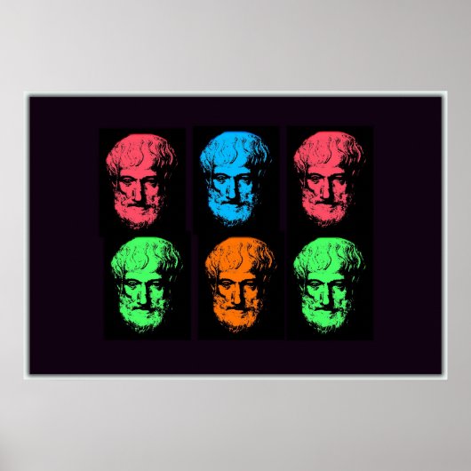 Aristoteles Collage Poster (Voorkant)