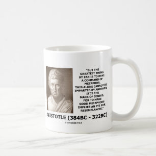 Aristoteles commando van metafoor Mark of Genius Q Koffiemok