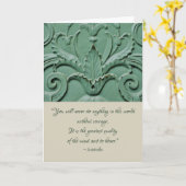 Aristoteles Courage Quote Afstuderen Kaart (Gele Bloem)