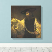 Aristoteles: De borstbeeld van Homerus, 1653 Canvas Afdruk (Insitu (Houten vloer))
