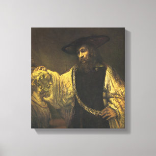 Aristoteles die de buste van Homer overpeinkt, 165 Canvas Afdruk