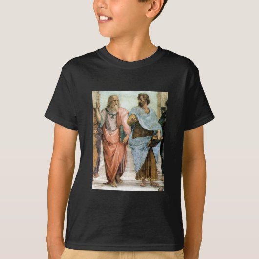 Aristoteles en Plato lopen op Raphaëls school T-shirt (Voorkant)