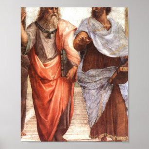 Aristoteles en Plato Poster