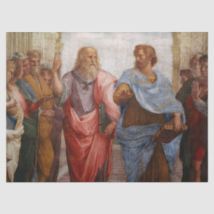 Aristoteles en Plato van Rafaël Tissuepapier
