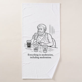 Aristoteles' Gids voor Matigheid Badhanddoek