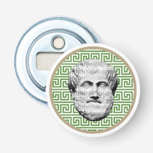 Aristoteles Griekse filosoof Button Flesopener