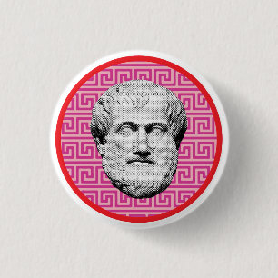 Aristoteles Griekse filosoof Ronde Button 3,2 Cm