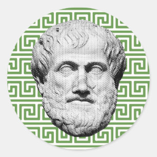 Aristoteles Griekse Filosoof Ronde Sticker