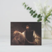 Aristoteles met een buste van Homer Briefkaart (Staand voorkant)