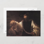 Aristoteles met een buste van Homer Briefkaart (Voorkant / Achterkant)