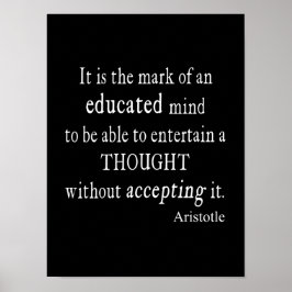 Aristoteles Onderwezen gedachtewisseling Poster