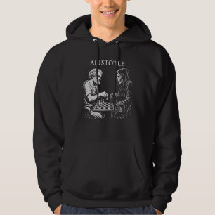 Aristoteles speelt schaak tegen de grimmige maaier hoodie
