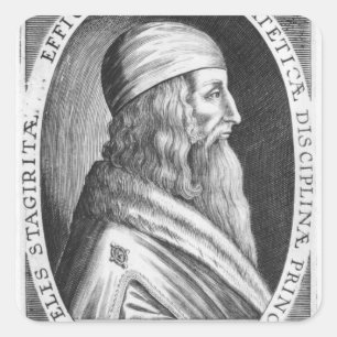 Aristoteles Vierkante Sticker