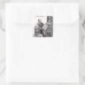 Aristoteles Vierkante Sticker (Tas)