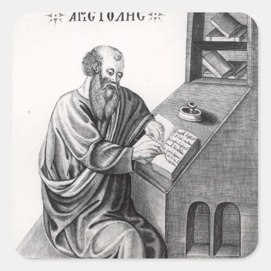 Aristoteles Vierkante Sticker (Voorkant)