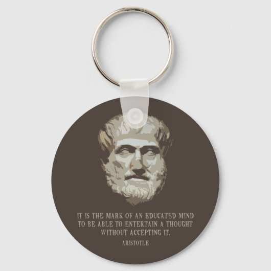 Aristotle Educate Mind Sleutelhanger (Voorkant)