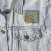 Arizona 5 vierkante button 5,1 cm (In situ)