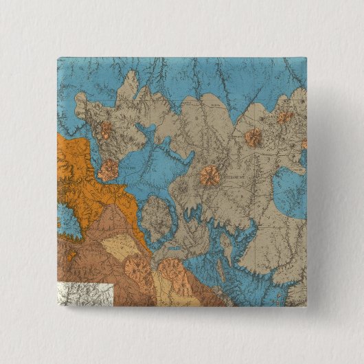 Arizona 5 vierkante button 5,1 cm (Voorkant)